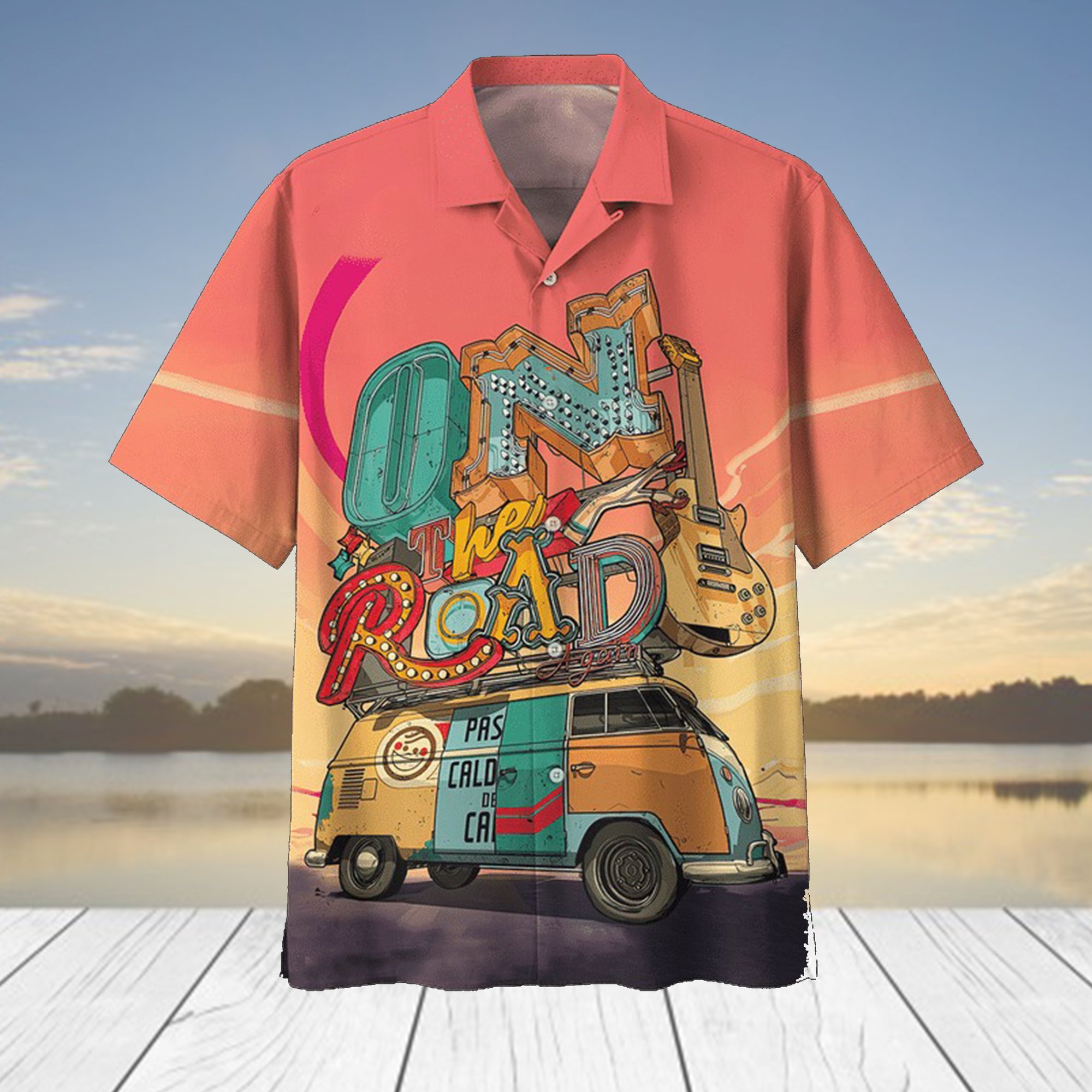 Camping All Over Printed Hawaiian Shirts Ha101186