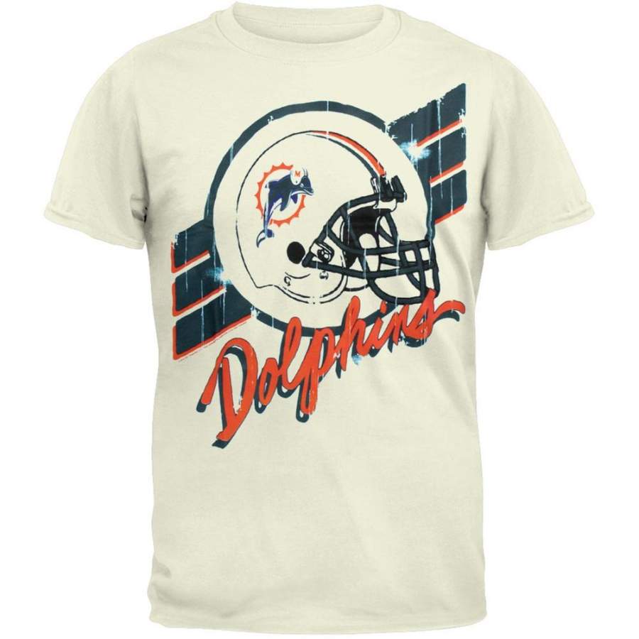 Miami Dolphins – Helmet Crackle Soft T-Shirt