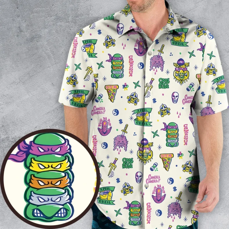 Shell Shock Teenage Mutant Ninja Turtles Hawaiian Shirt