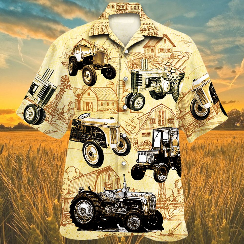 Tractor Farm Vintage Hawaii Shirt Ha107335