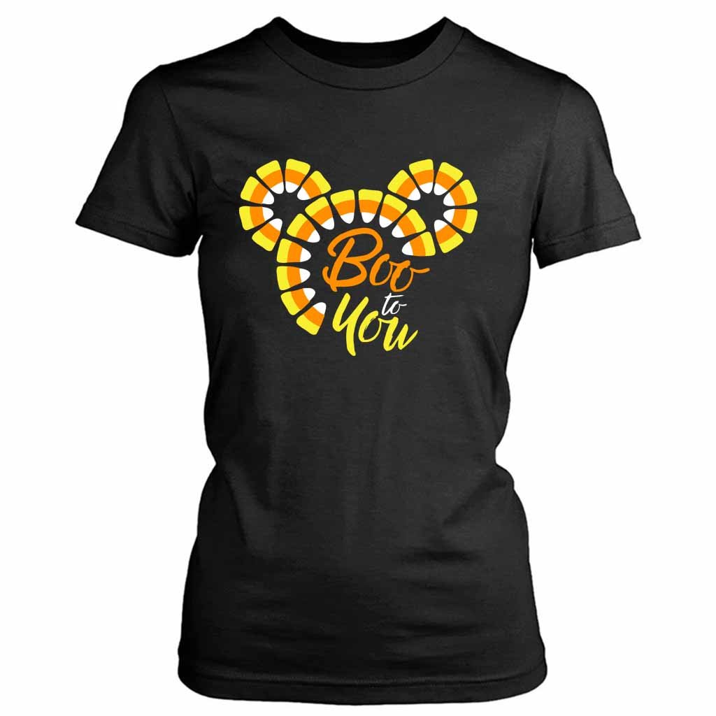 Candy Corn Wishes Boo To You Women’s Tee T-Shirt