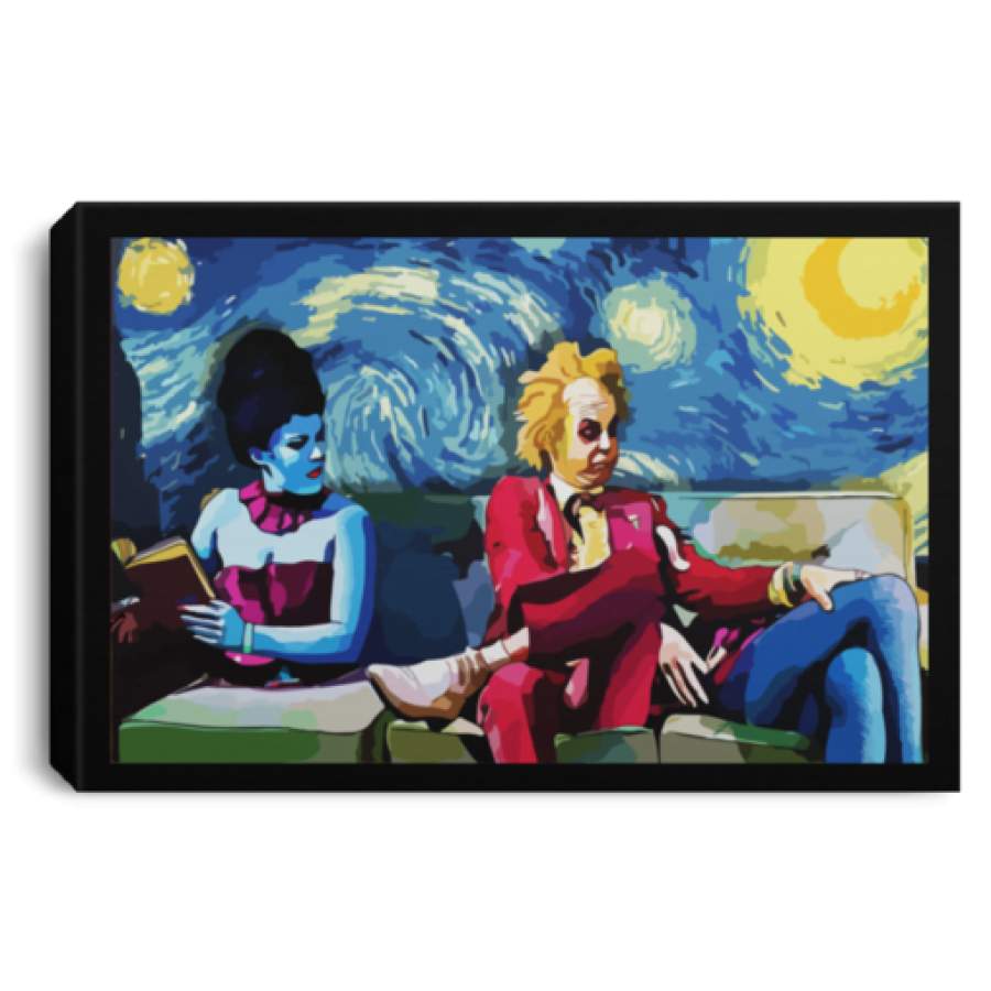 Starry Night Beetlejuice Lydia poster, canvas