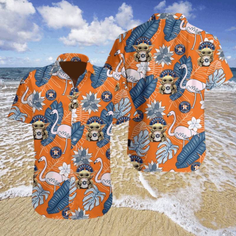 Houston Astros Hawaii 3D Shirt With Shorts HTAT3D02180620