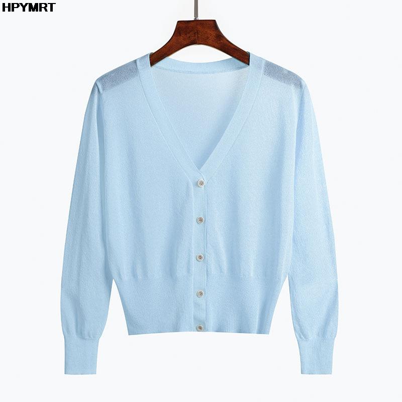 Sweater Knitted Cardigan Button 2021 Autumn V-neck Loose Large Size Long Sleeve Casual Tops For Women Streetwear Clothing Female alx