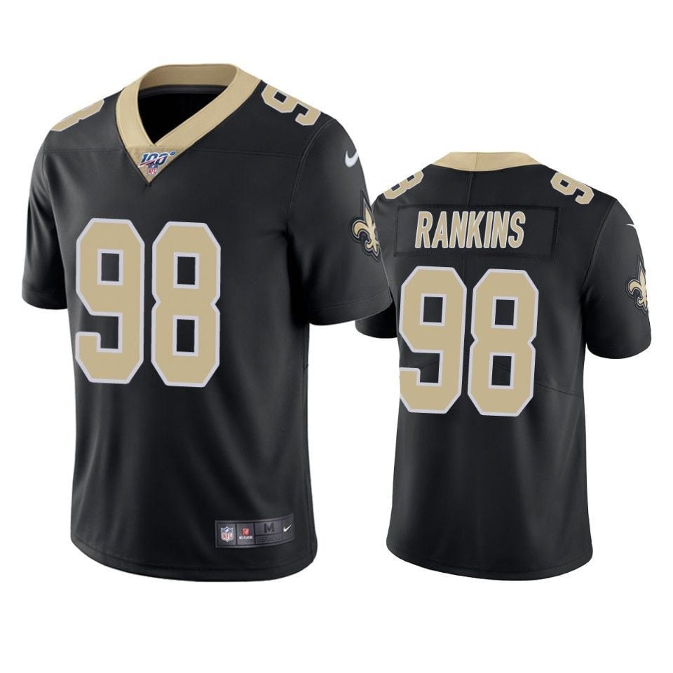 New Orleans Saints Sheldon Rankins Limited Jersey Black 100Th Season