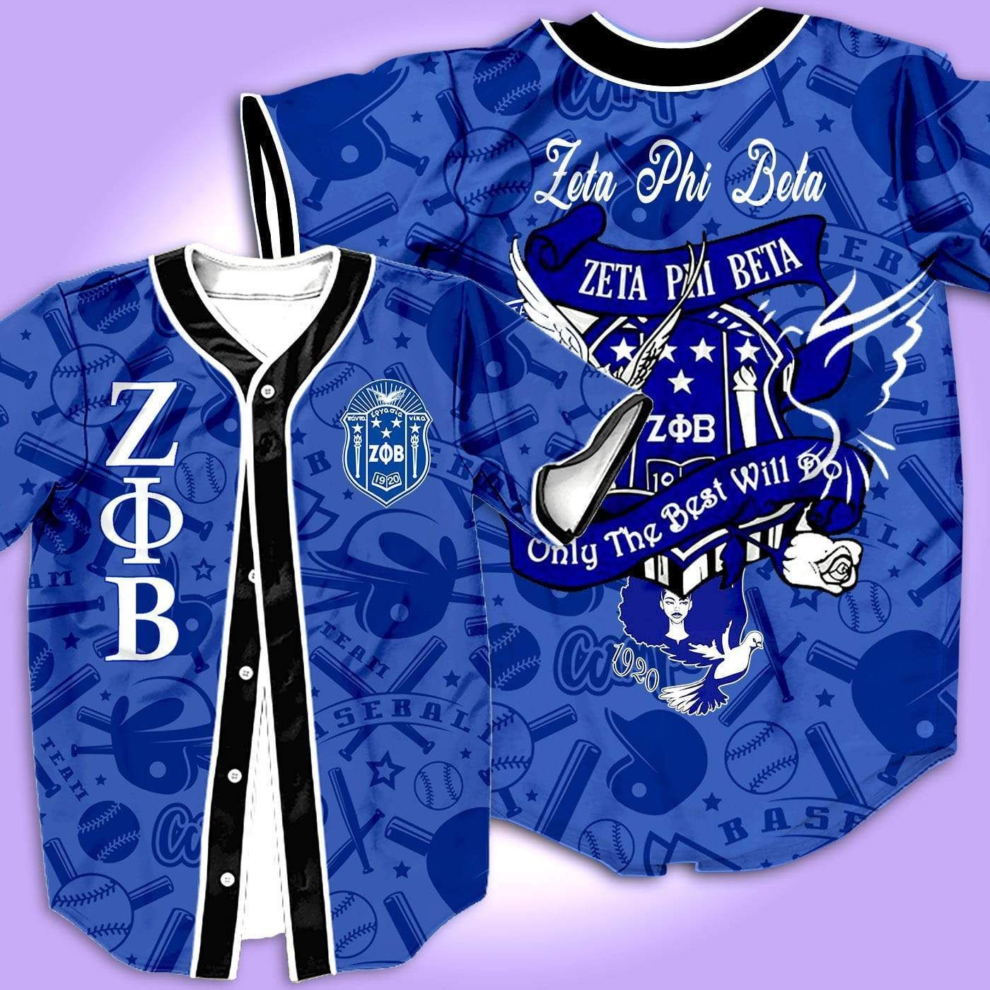 Baseball Jersey Zeta Phi Beta-Za1323