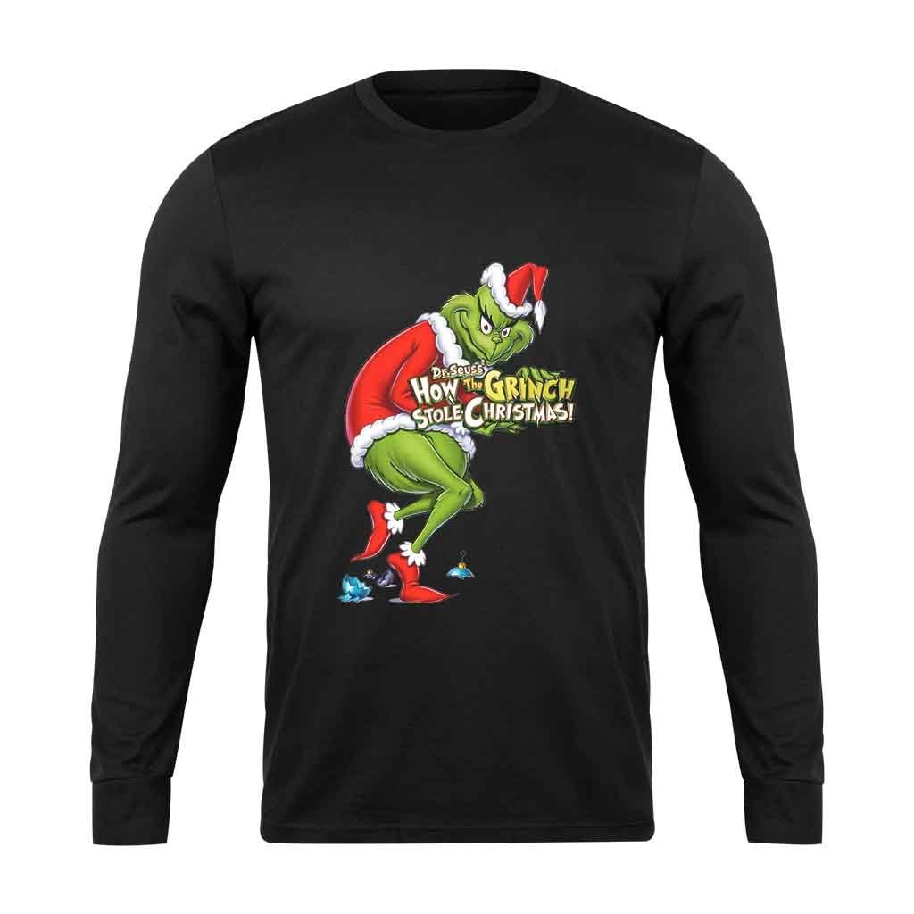 Dr Seuss How The Grinch Stole Christmas Long Sleeve T-Shirt - ReadingLLC