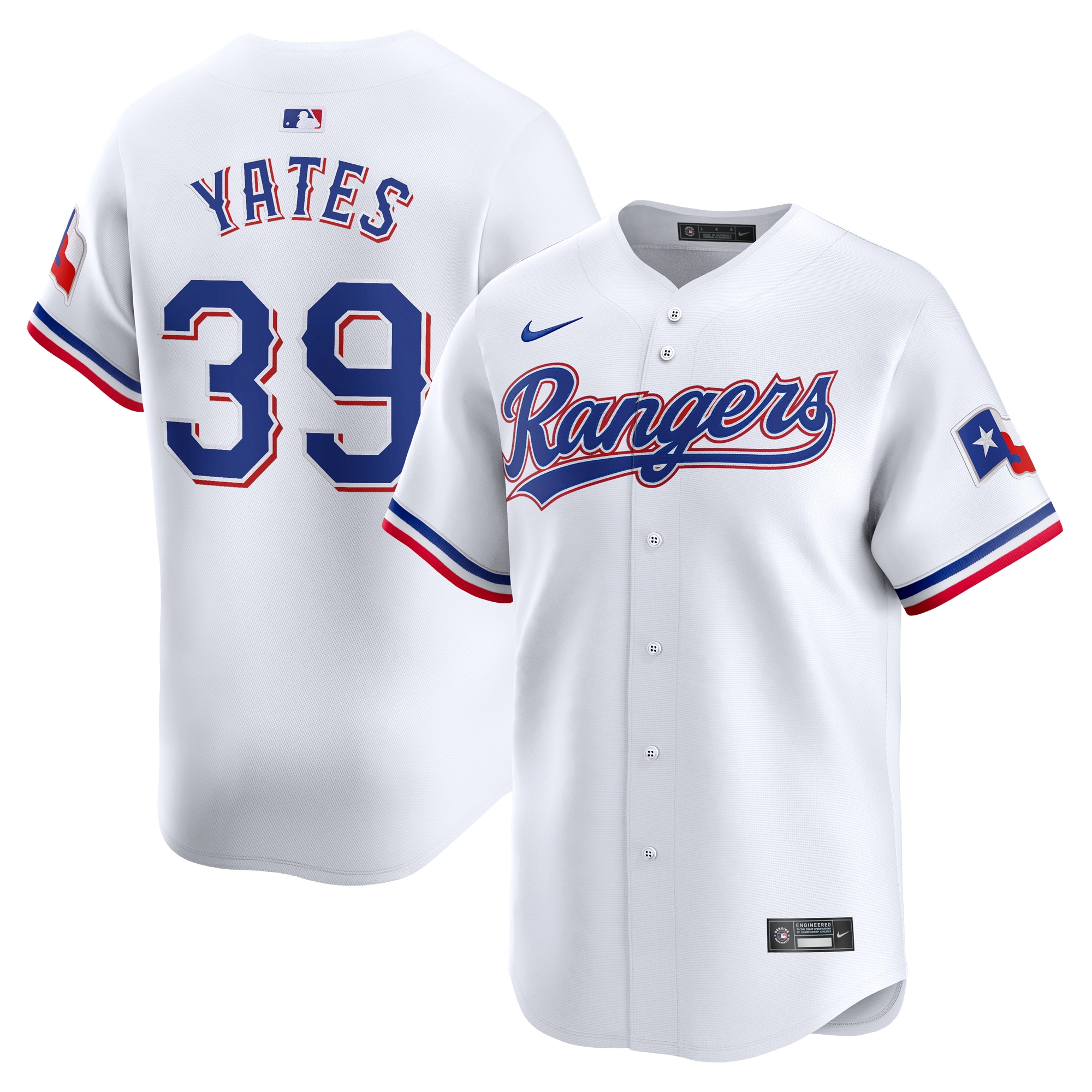 Kirby Yates Texas Rangers Home Limited Player Jersey  White