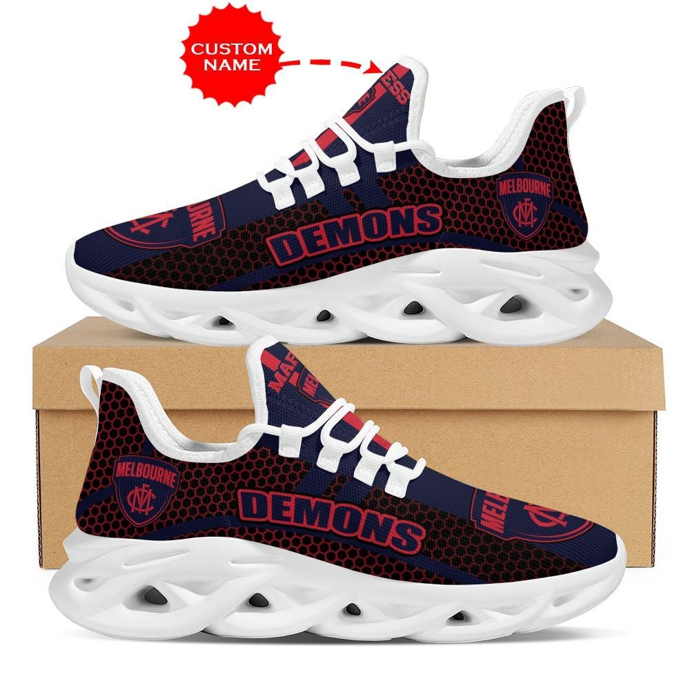 Melbourne Demons Shoes Clunky Sneakers Luxury Afl Custom Name ...