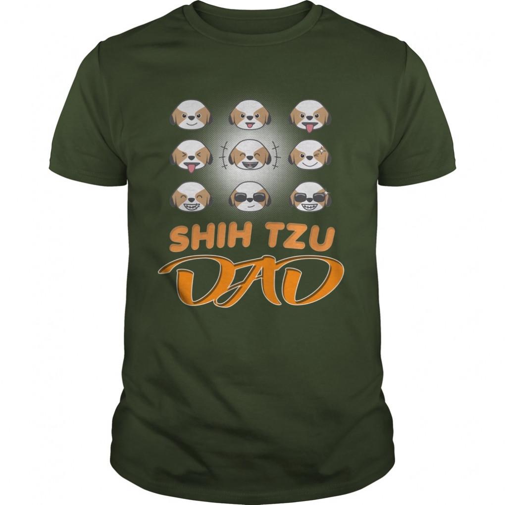 Shih Tzu Puppy Dog Emotion Dad Guys Tee 857396993