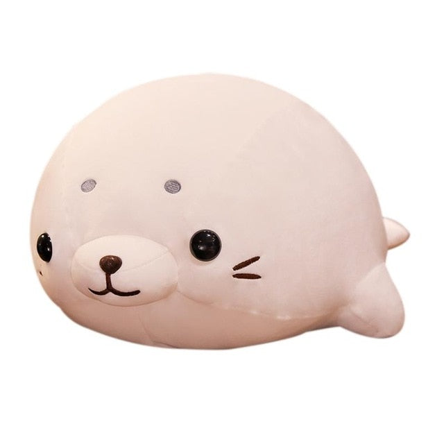 1Pc 50/60Cm Soft Down Cotton Lying Seal Plush Toys Lovely Stuffed Animal Doll Kawaii Pillow  Gift For Kids