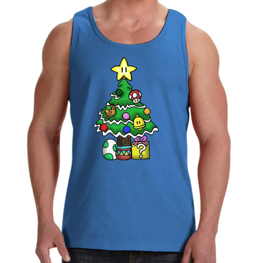 Super Mario – Mushroom Kingdom Christmas (Old) Men Tank Top