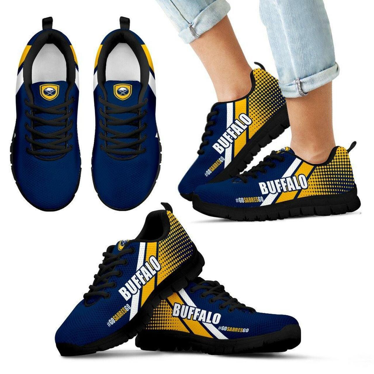 Go Buffalo Sabres Sneakers Sneaker Running Shoes For Men, Women Shoes14779