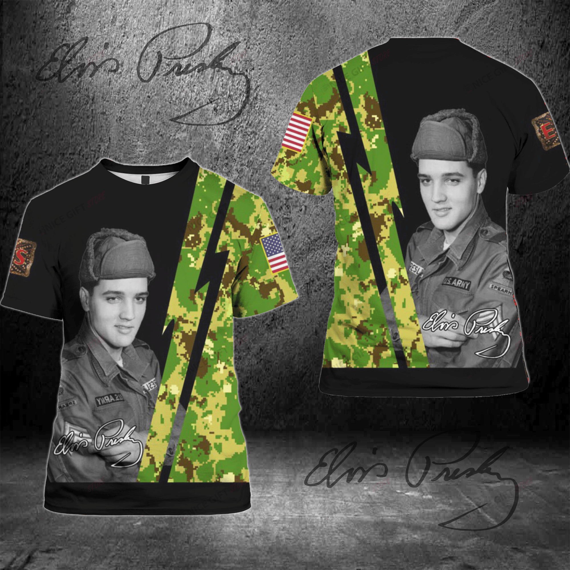 Elvis Presley 3D T-Shirt 3Ts-H3Y2