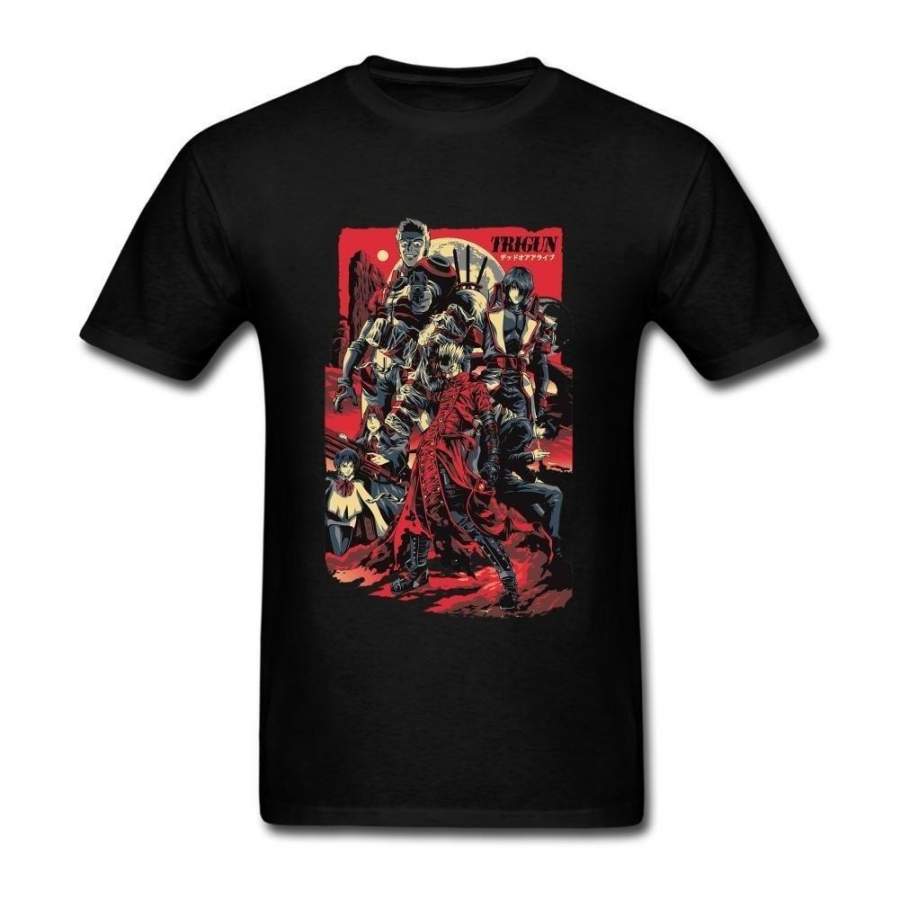 Trigun Anime Poster Art T Shirt For Men