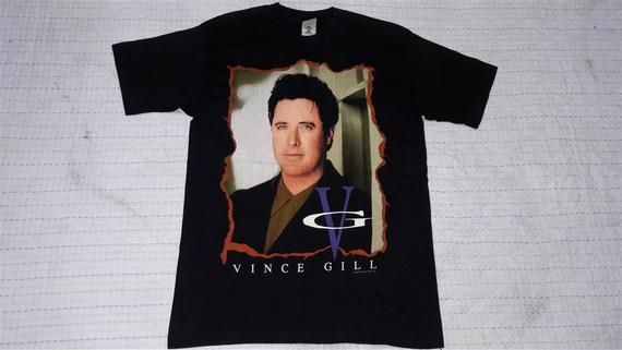 vintage VINCE GILL TOUR 1996 t shirt size L