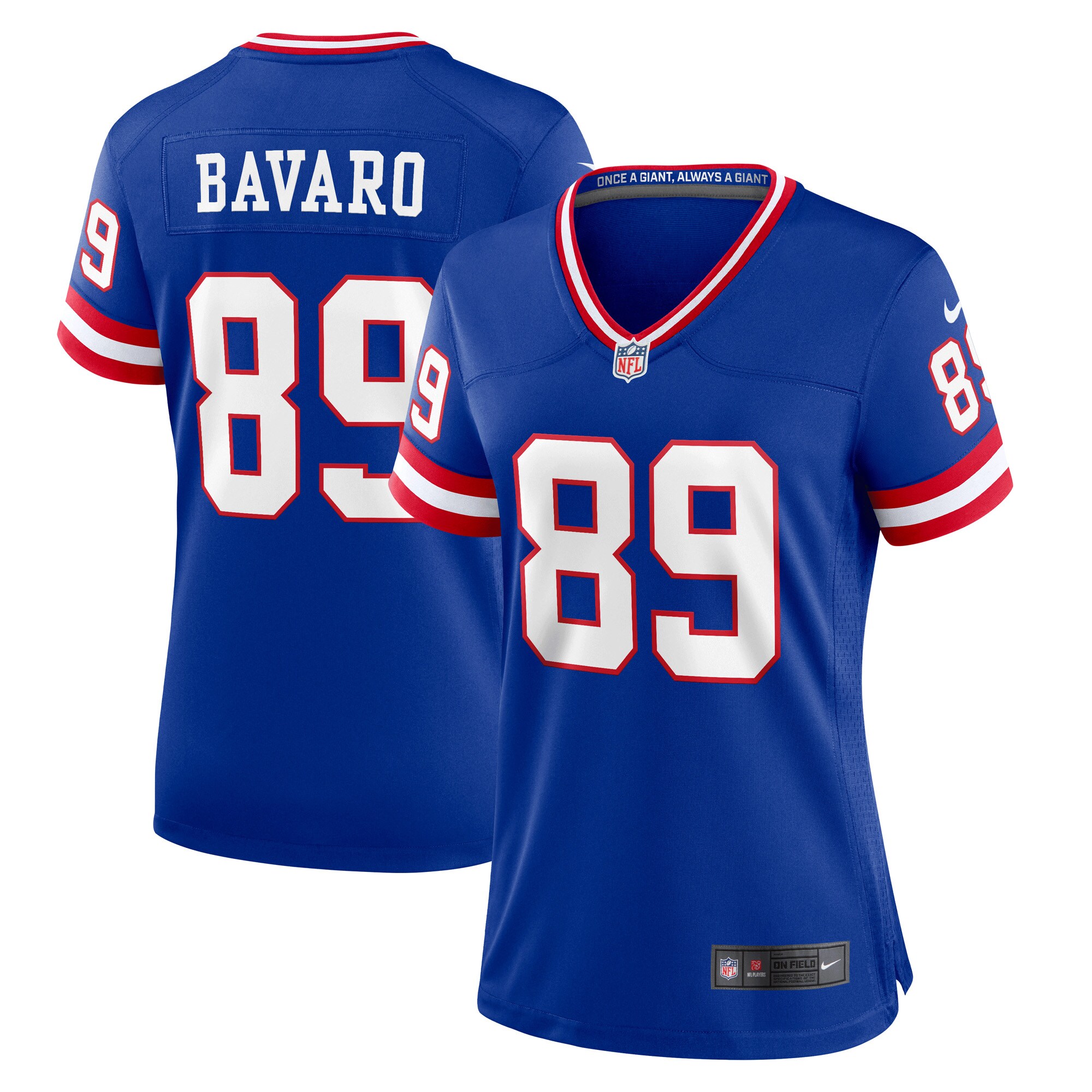 Women’s New York Giants Mark Bavaro Royal Classic Retired Player Game Jersey