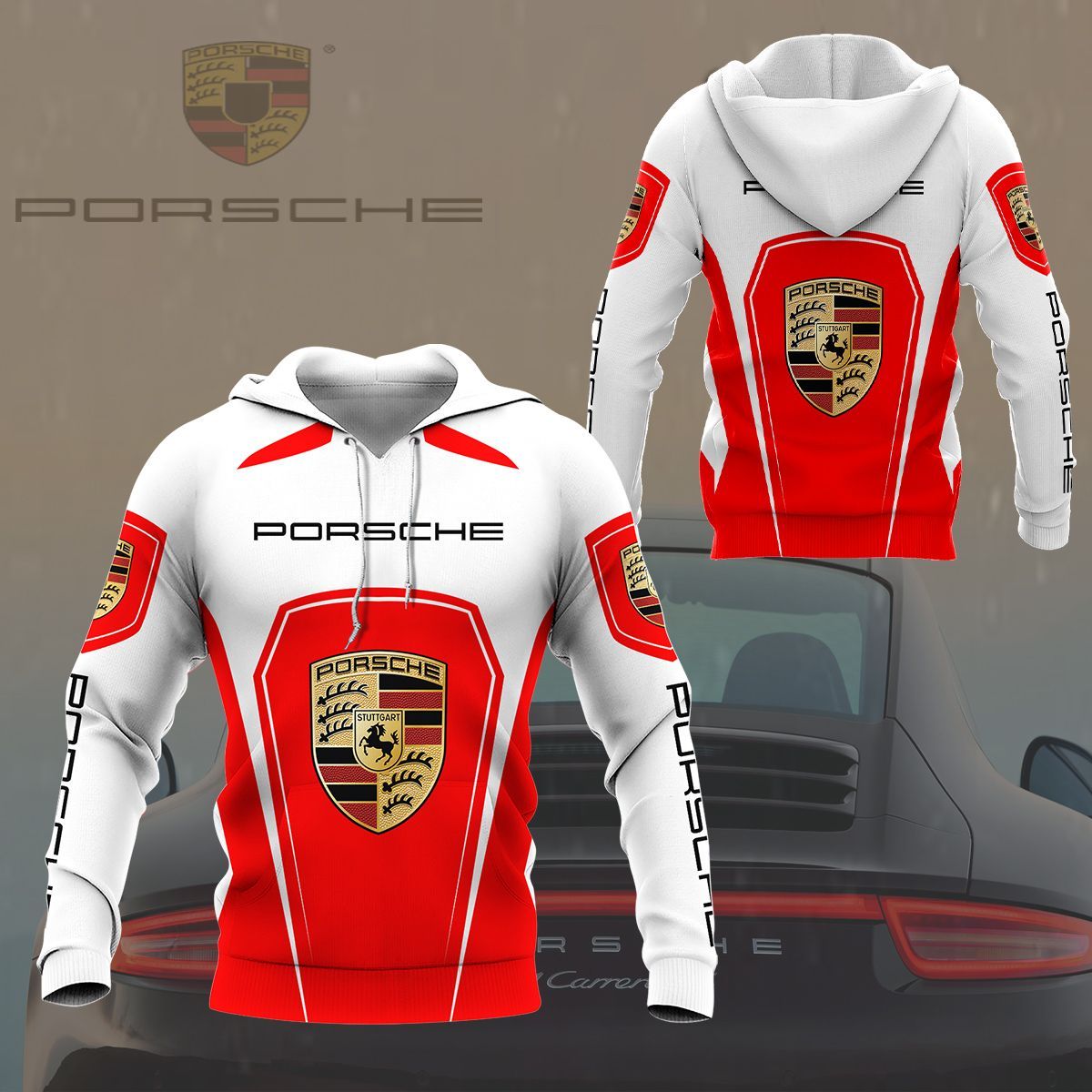 3D All Over Printed Porsche Tnt-Hl Shirts Ver 1 (Red)
