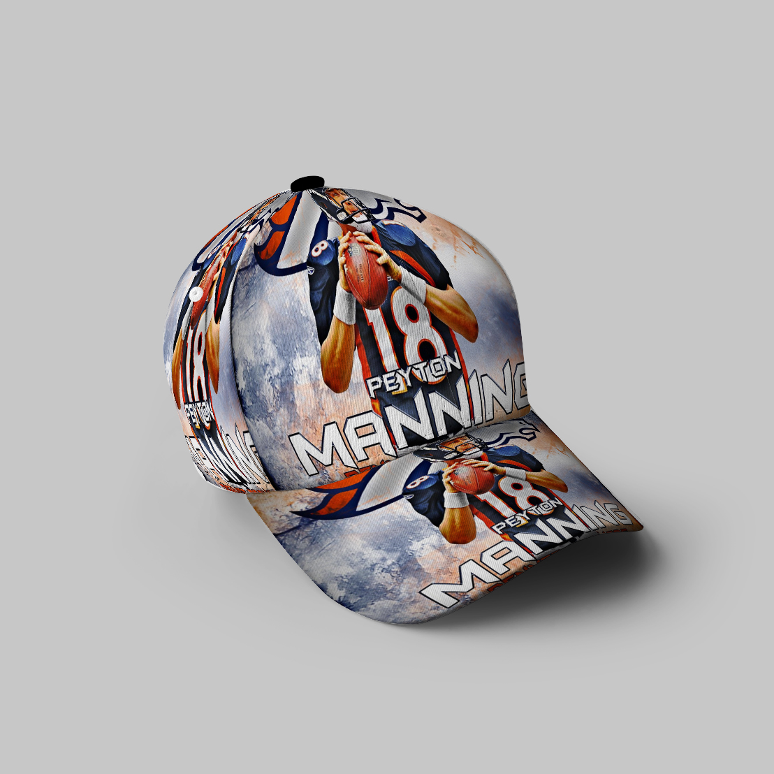 Denver Broncos 18 Peyton Manning V48 3D Printing Baseball Cap Classic Hat