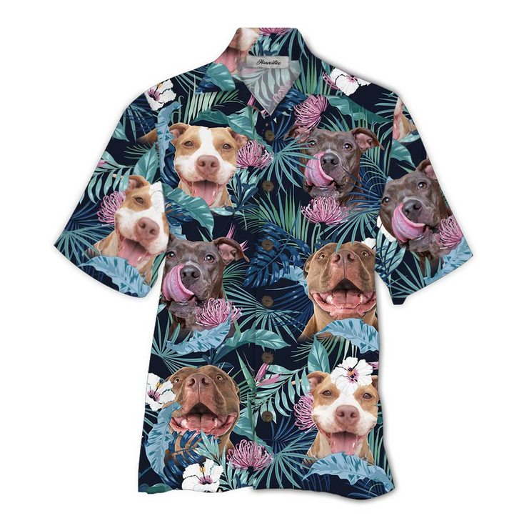 Pitbull Hawaii Shirt For Men Women Adult Ha22258