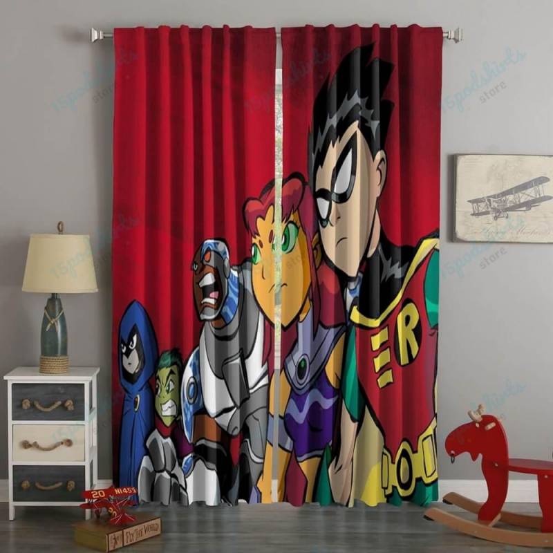 3D Printed Teen Titans Style Custom Living Room Curtains