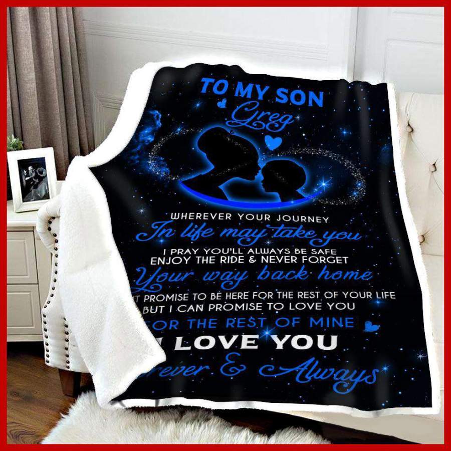 Love You Forever And Always Blanket Giving Son Grey