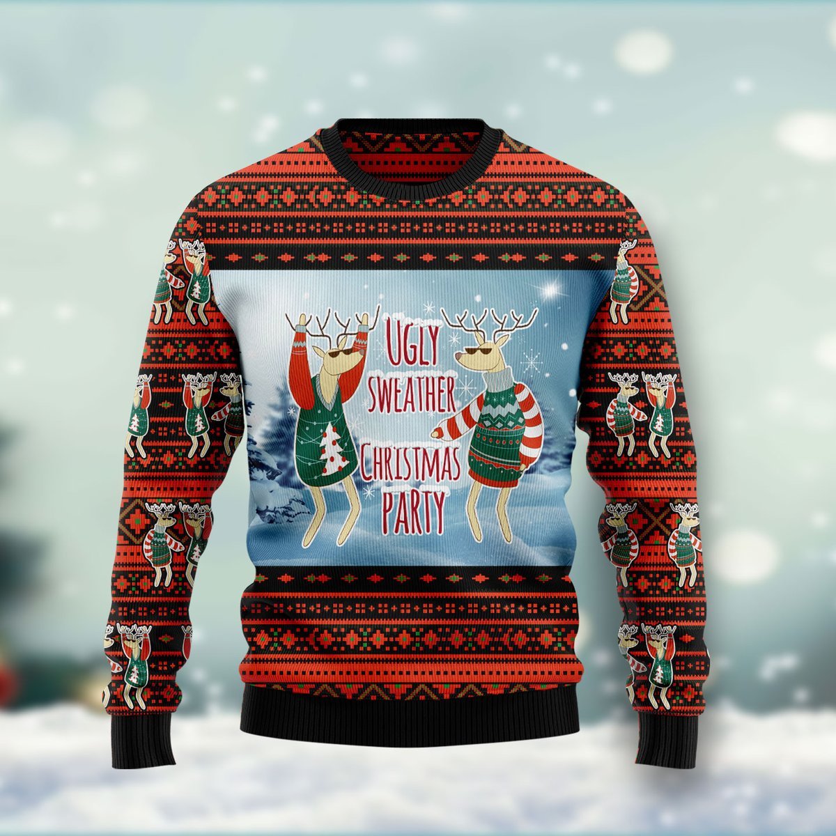 Christmas Party Ugly Christmas Sweater | For Men & Women | Adult | Us4669