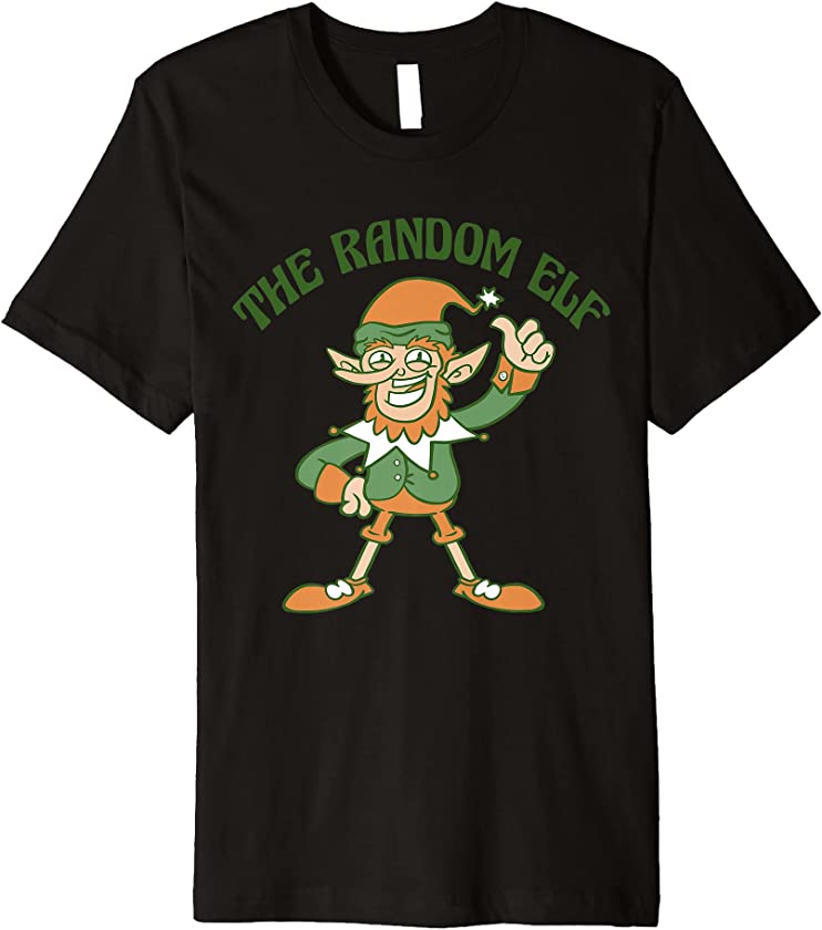 The Random Elf Cute Ugly Christmas Sweater Premium T-Shirt