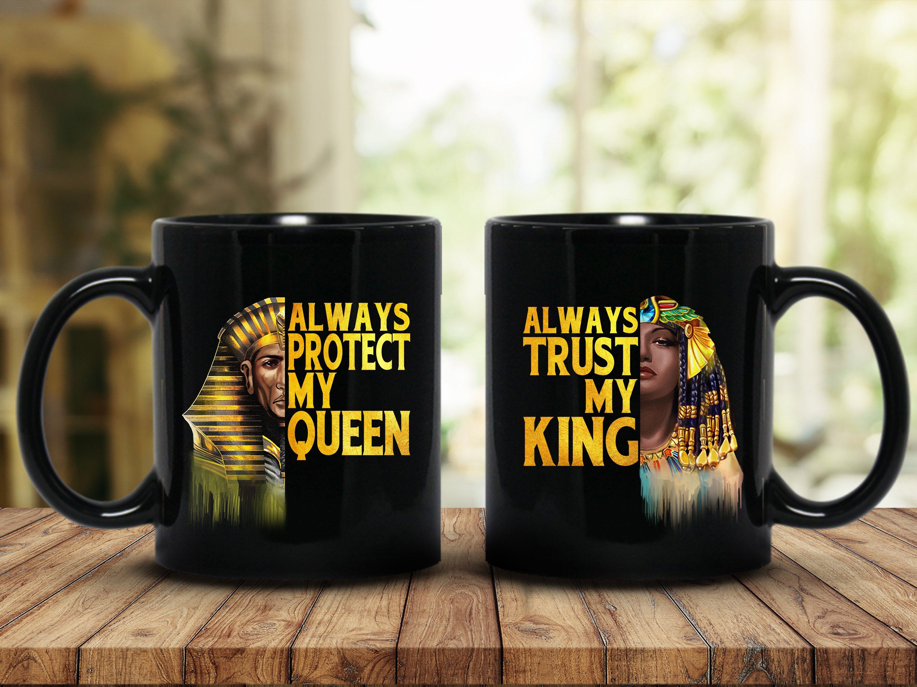 Pharaoh & Queen Couple Mugs