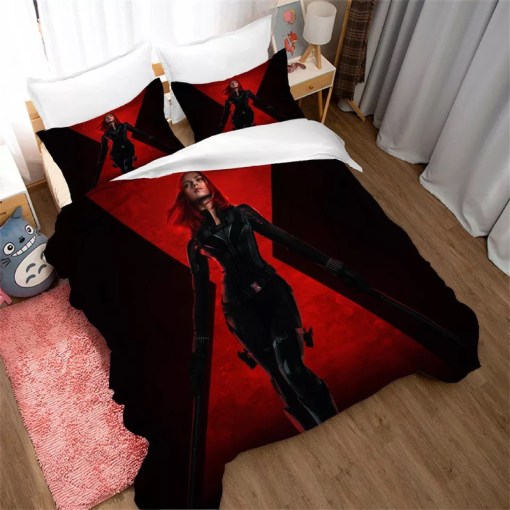 Black Widow Natasha Romanoff 3 Duvet Cover Pillowcase Home Decor 3D Bedding Set Decor