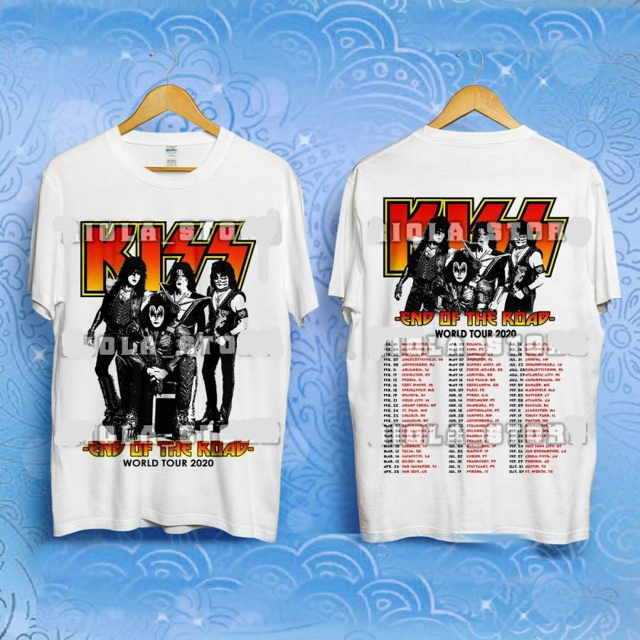 KISS ‘End Of The Road World Tour 2020’ With Dates T-Shirt