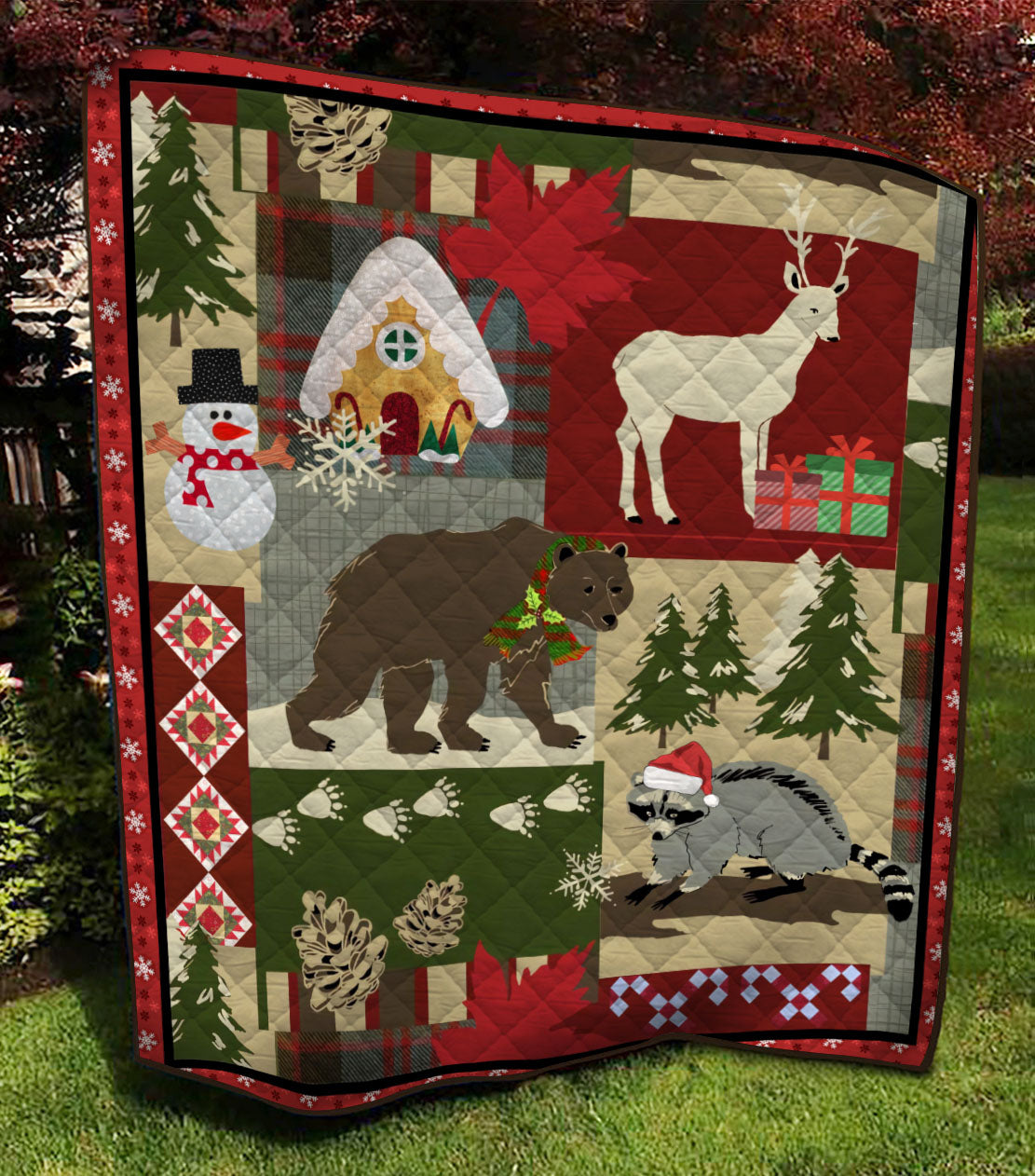 Viticstore™ Soft Cotton Animals in Winter All Size Quilt