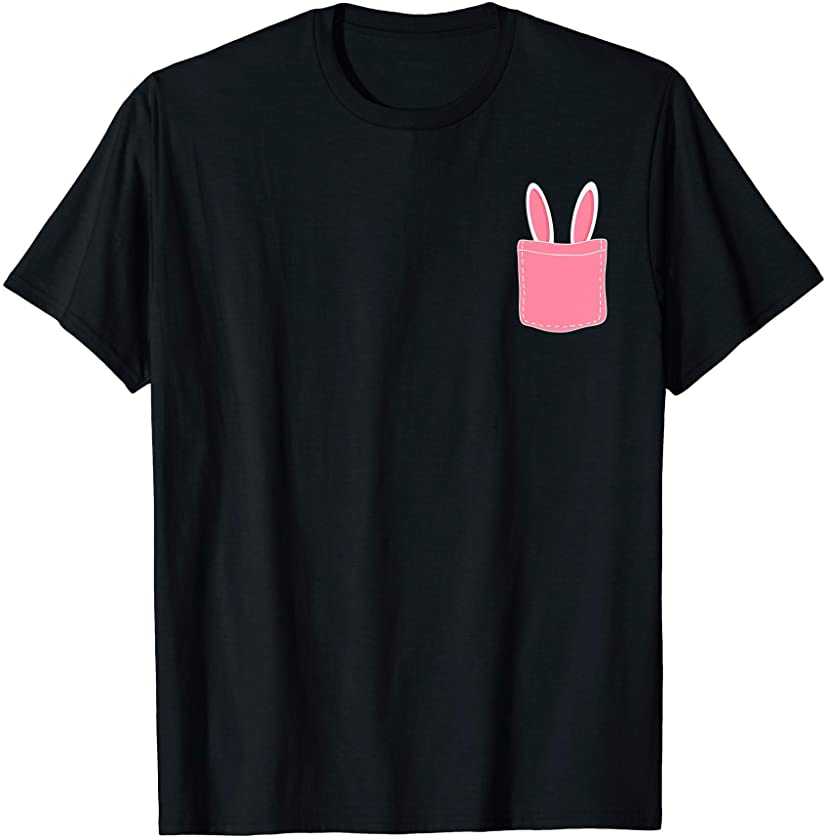 Cute Bunny Rabbit Pink Ears Easter Day T-Shirt