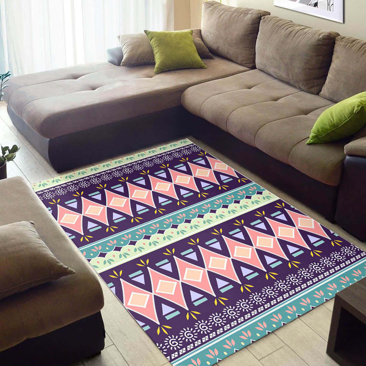 Inspired African Area Rug Nice African American Art Afrocentric Pattern Art African Large Carpet African Living Room Decor WBG3288