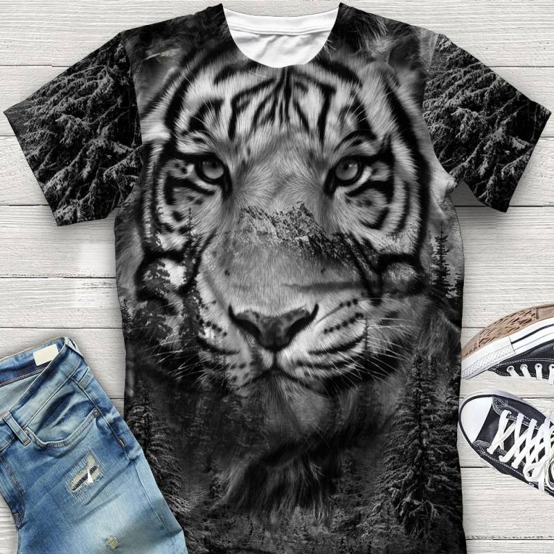 Wild Tiger H24605 – Unisex Tshirt 3D