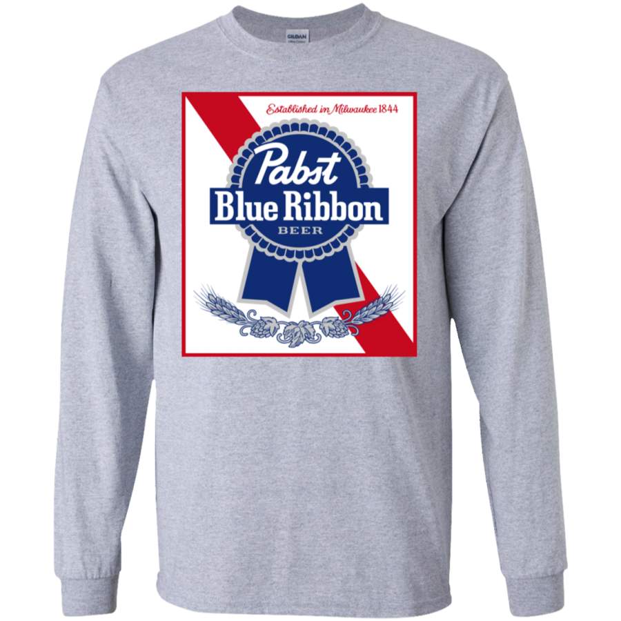 Pabst Blue Ribbon Long Sleeve T-Shirt