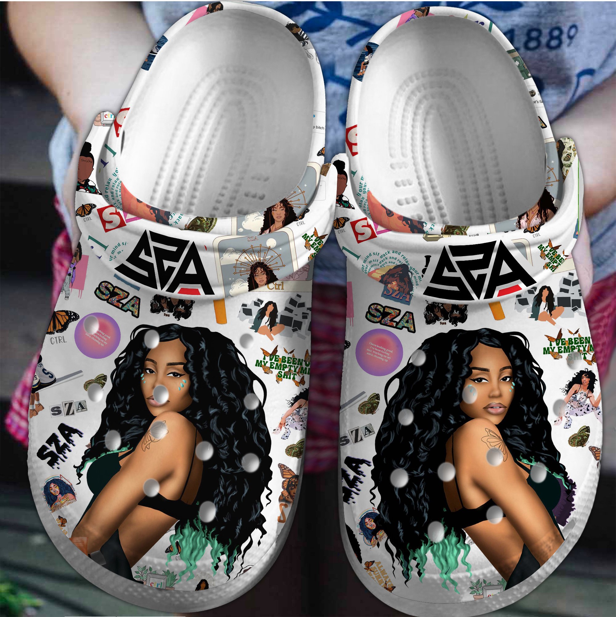 SZA Music Crocs Crocband Clogs Shoes Comfortable For Men Women and Kids