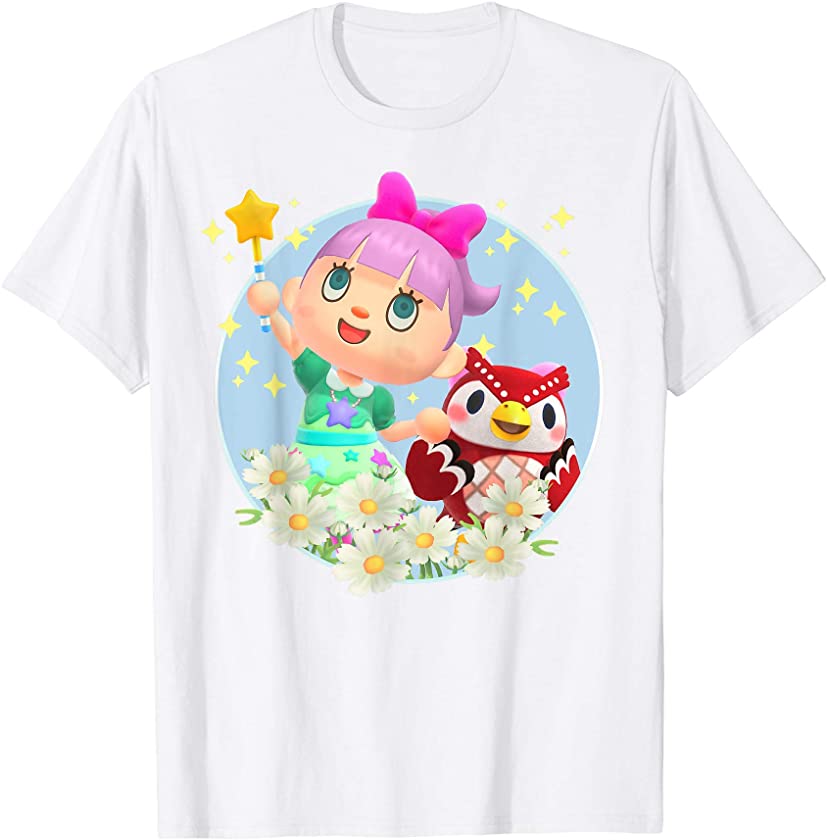 Animal Crossing New Horizons Villager & Celeste Portrait T-Shirt