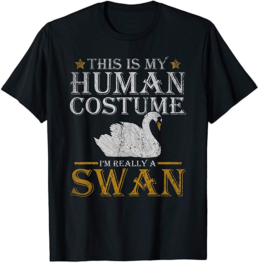 Pretty Animal Beautiful Bird Funny Costume Swan T-Shirt