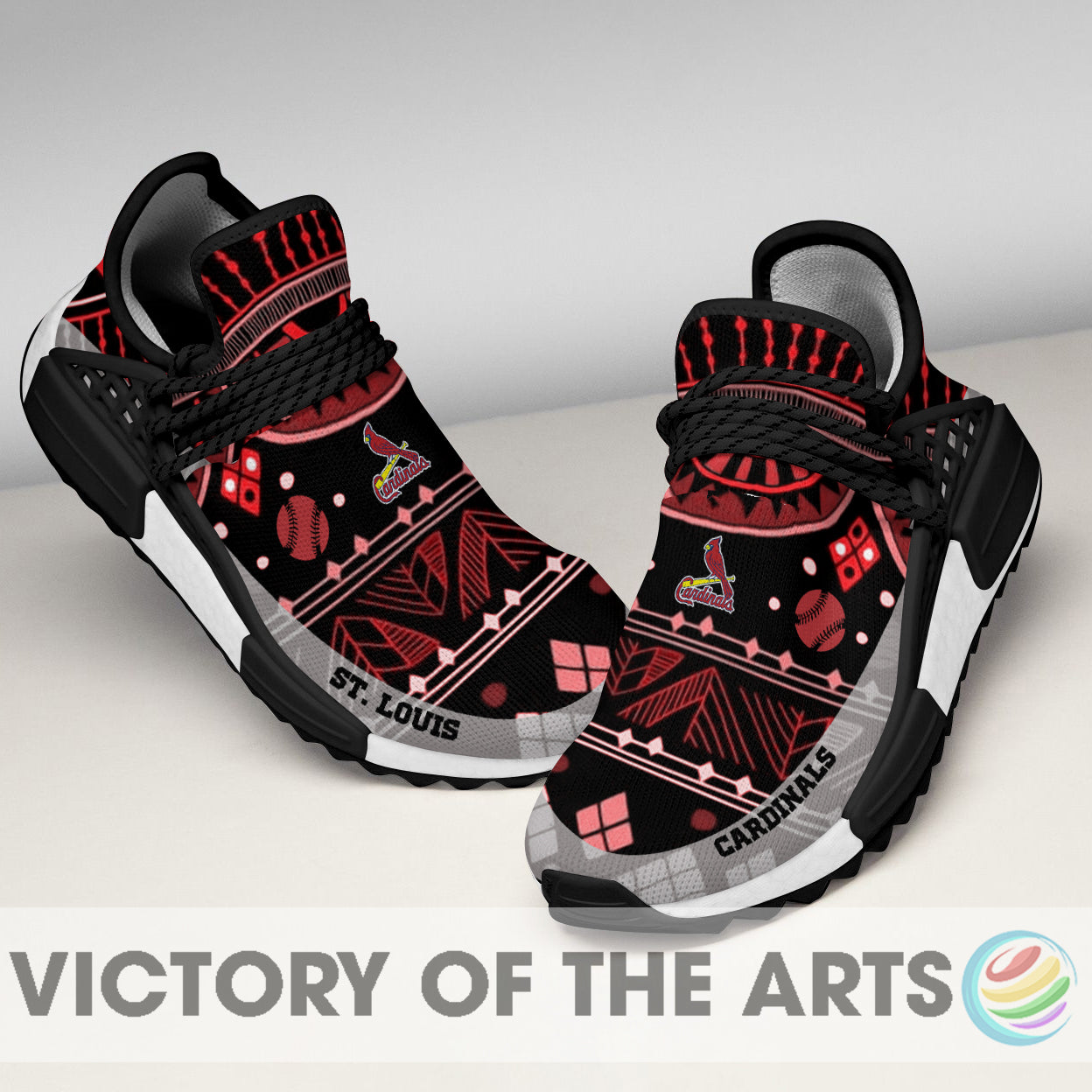 Amazing Pattern Human Race St. Louis Cardinals Shoes For Fans