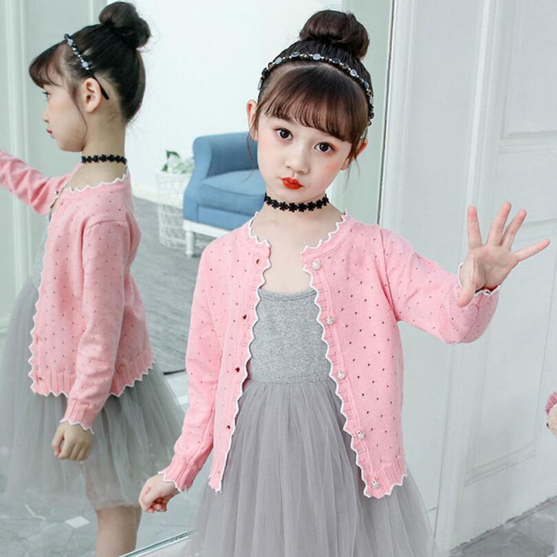 Teenager School Girls Knitted Sweater Girls Cardigan Toddler Baby Girl Cardigan Long Sleeve Children Outerwear Kids Jacket Coat alx