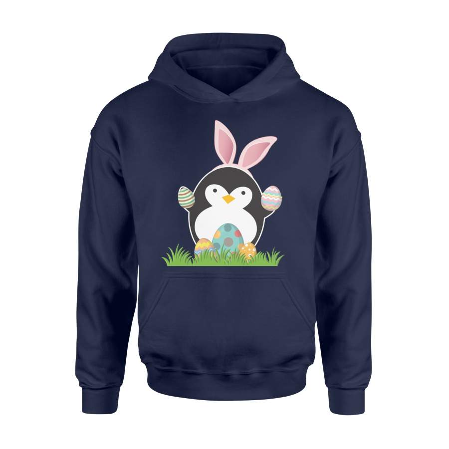 Bunny Penguin Easter Funny Fools Day Hoodie