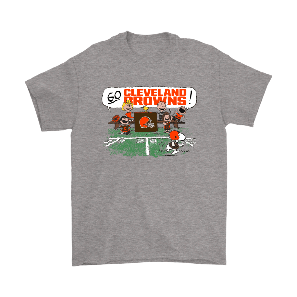 High Quality The Peanuts Cheering Go Snoopy Cleveland Browns Shirts