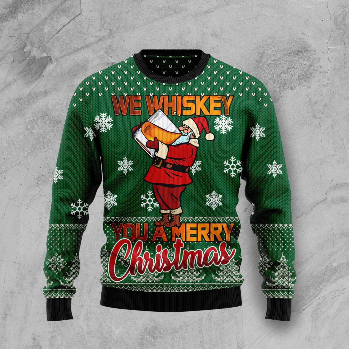 We Whiskey You A Merry Christmas HT100706 Ugly Christmas Sweater unisex womens & mens, couples matching, friends, funny family sweater gifts (plus size available)