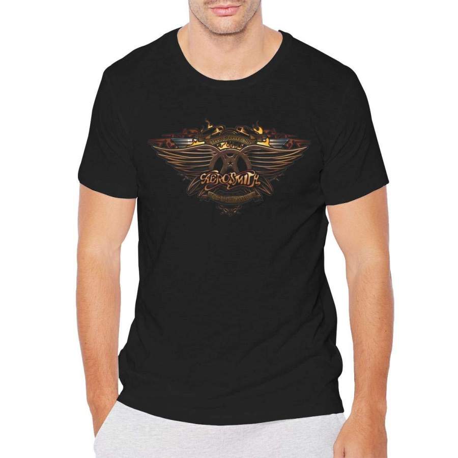 Yolo Aerosmith Men’s Leisure Shirt Black