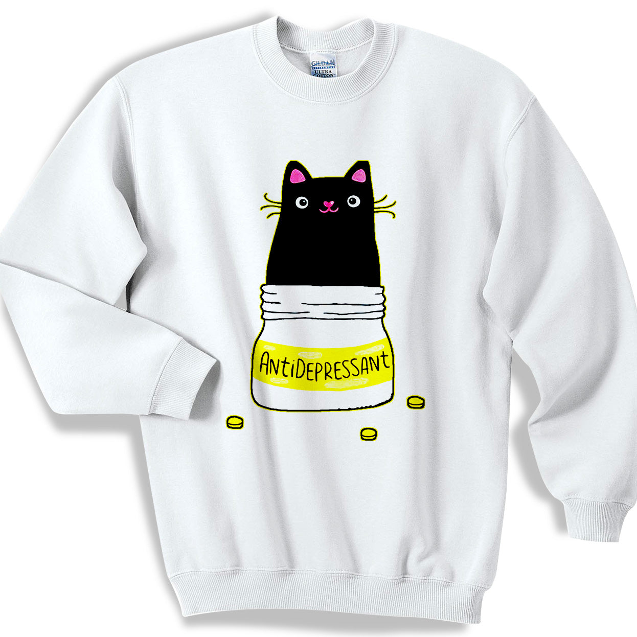 Cute Cat Kitten Antidepressant Sweater Sweatshirt