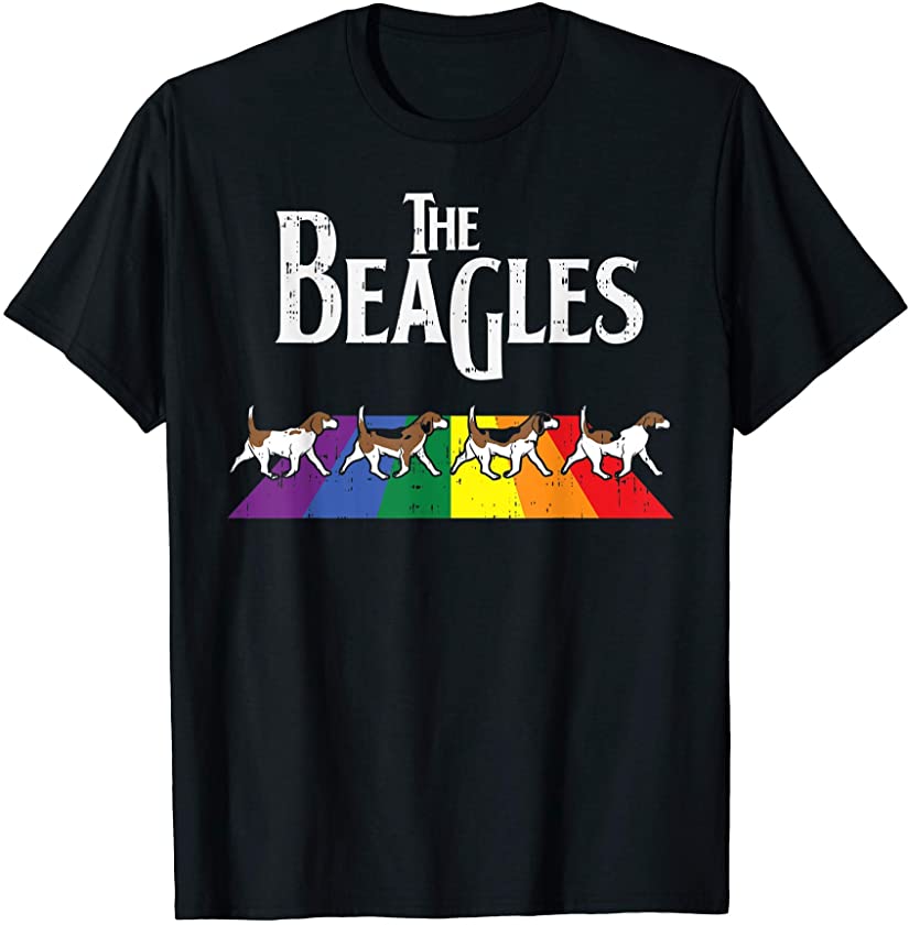 The Beagles Dog Rainbow Gay Pride LGBT Animal Parody Gift T-Shirt