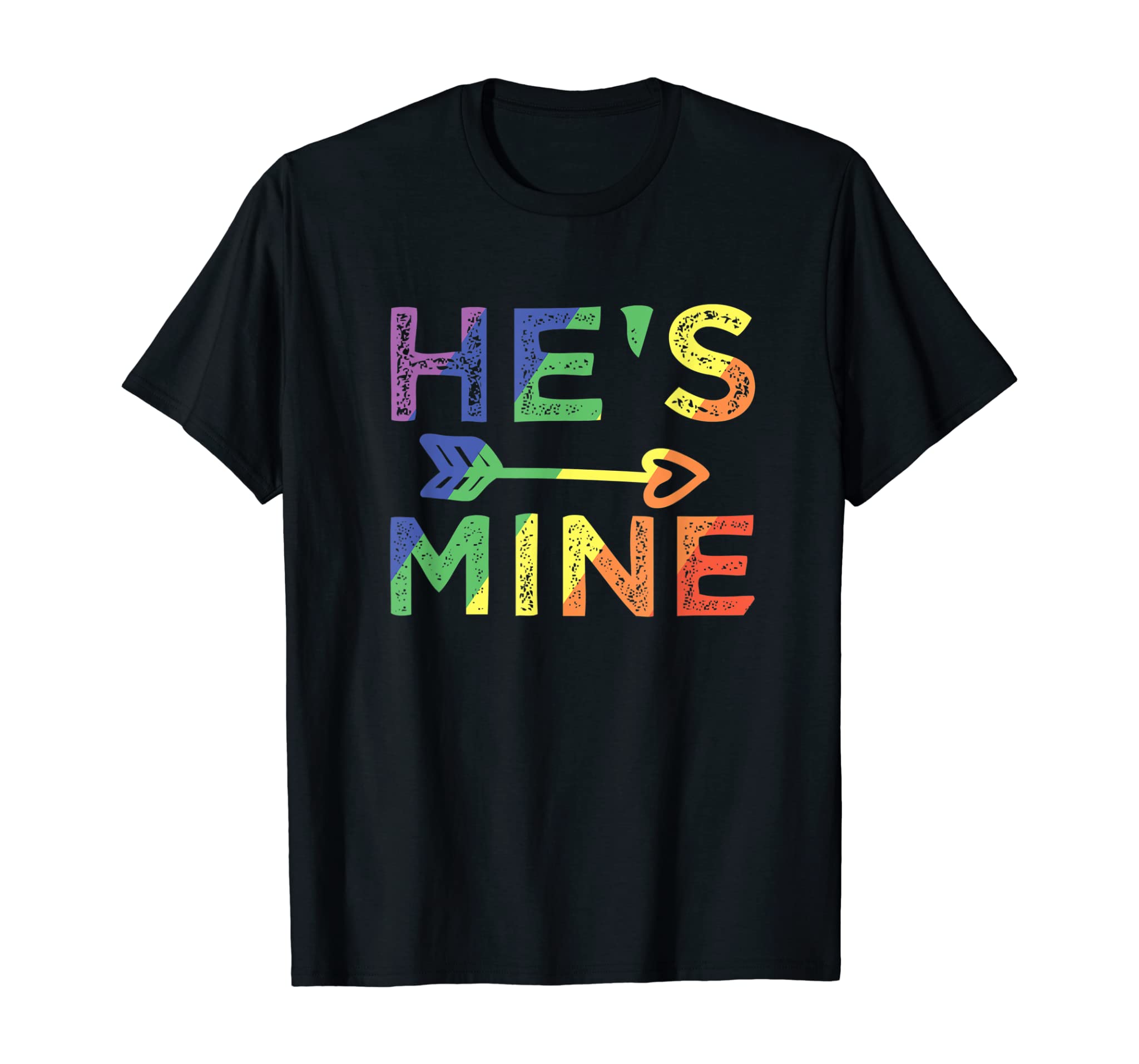 Mens Gay Couple Matching Shirt He’S Mine Lgbt Pride Shirt T-Shirt