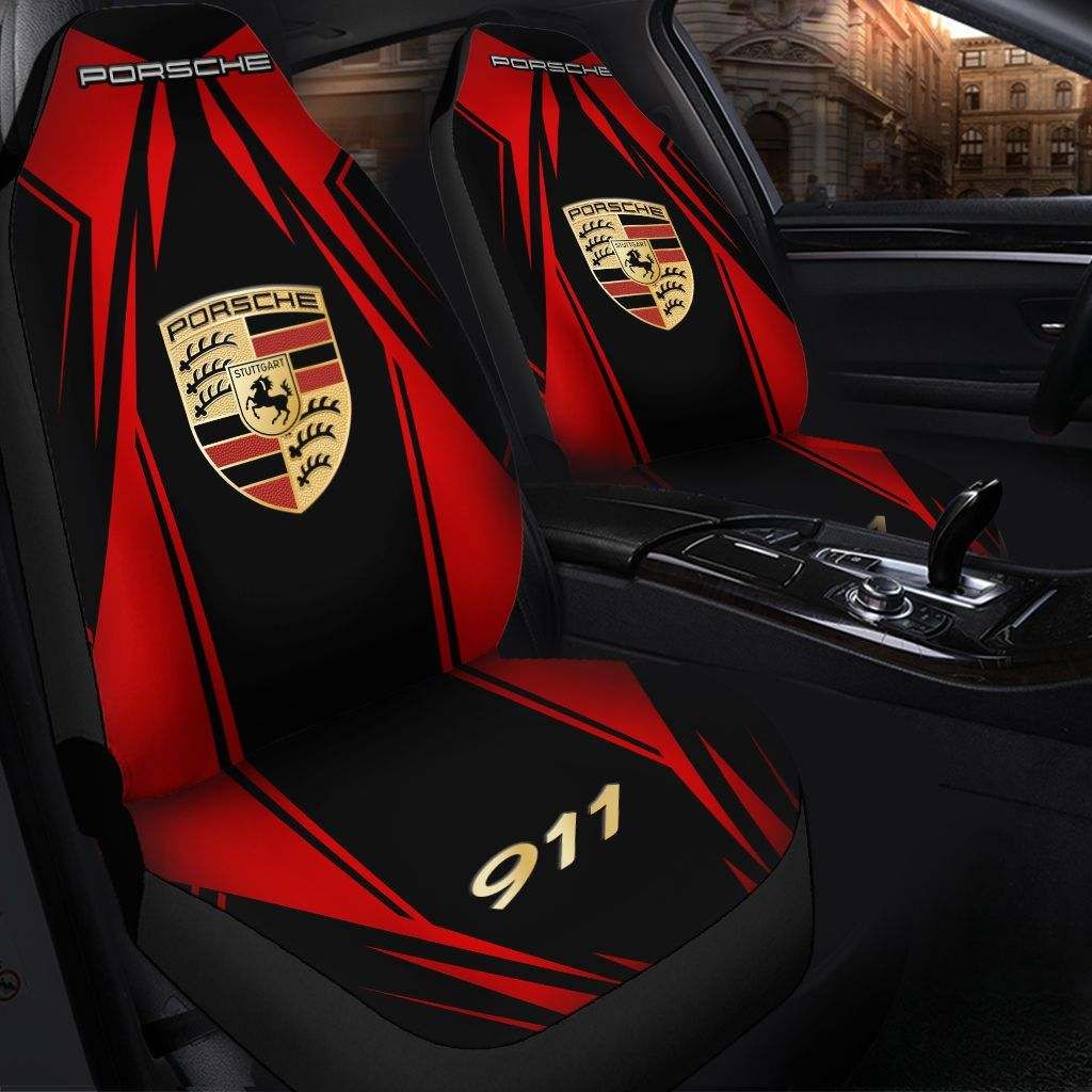 Porsche NQP-HL Car Seat Cover (Set of 2) Ver 1 (Red)