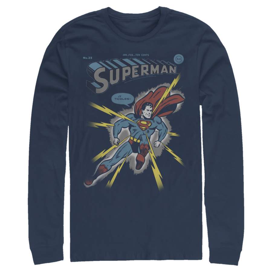 Superman Men’s Electrified  Long Sleeve Shirt